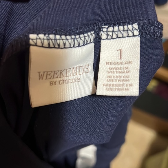 Weekends by Chico’s Navy Pants - Picture 4 of 6